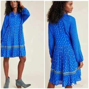 Anthropologie Bl-nk Coterie Embroidered Tunic Dress Size L (oversized)